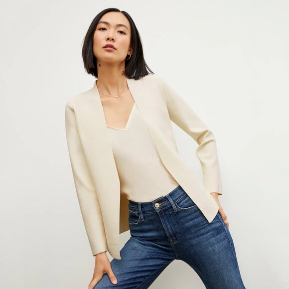 MM Lafleur Woolf Jardigan - Cream Ivory Women's Cardigan - Picture 1 of 4